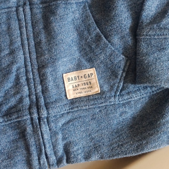 Gap blue-gray zip-up hoodie - Picture 2 of 4